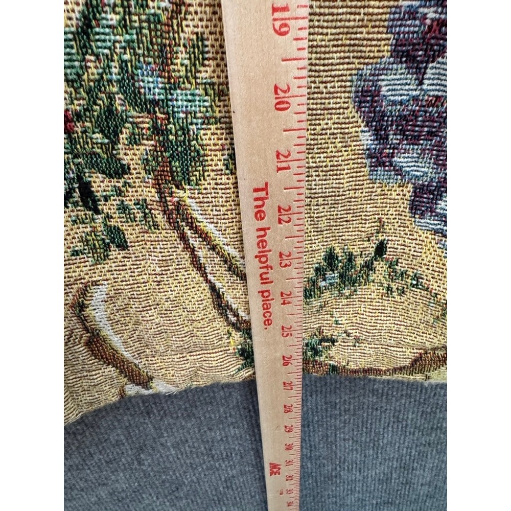 Sugar Street Weavers Vintage Floral Tapestry Jacket Cotton One Size Made in USA - Picture 9 of 11